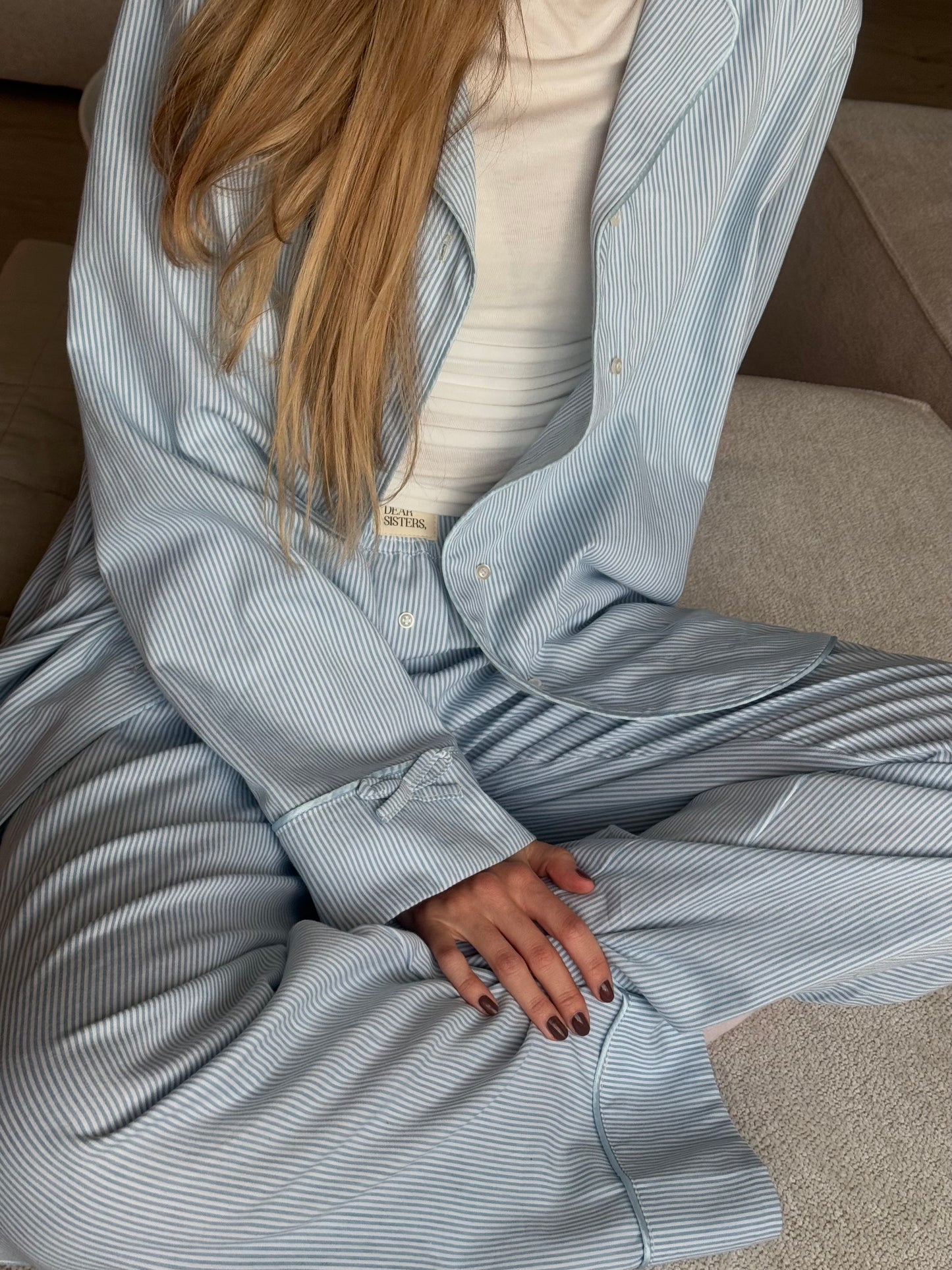 Сет риза с дълъг панталон Snowflake|Pre-order