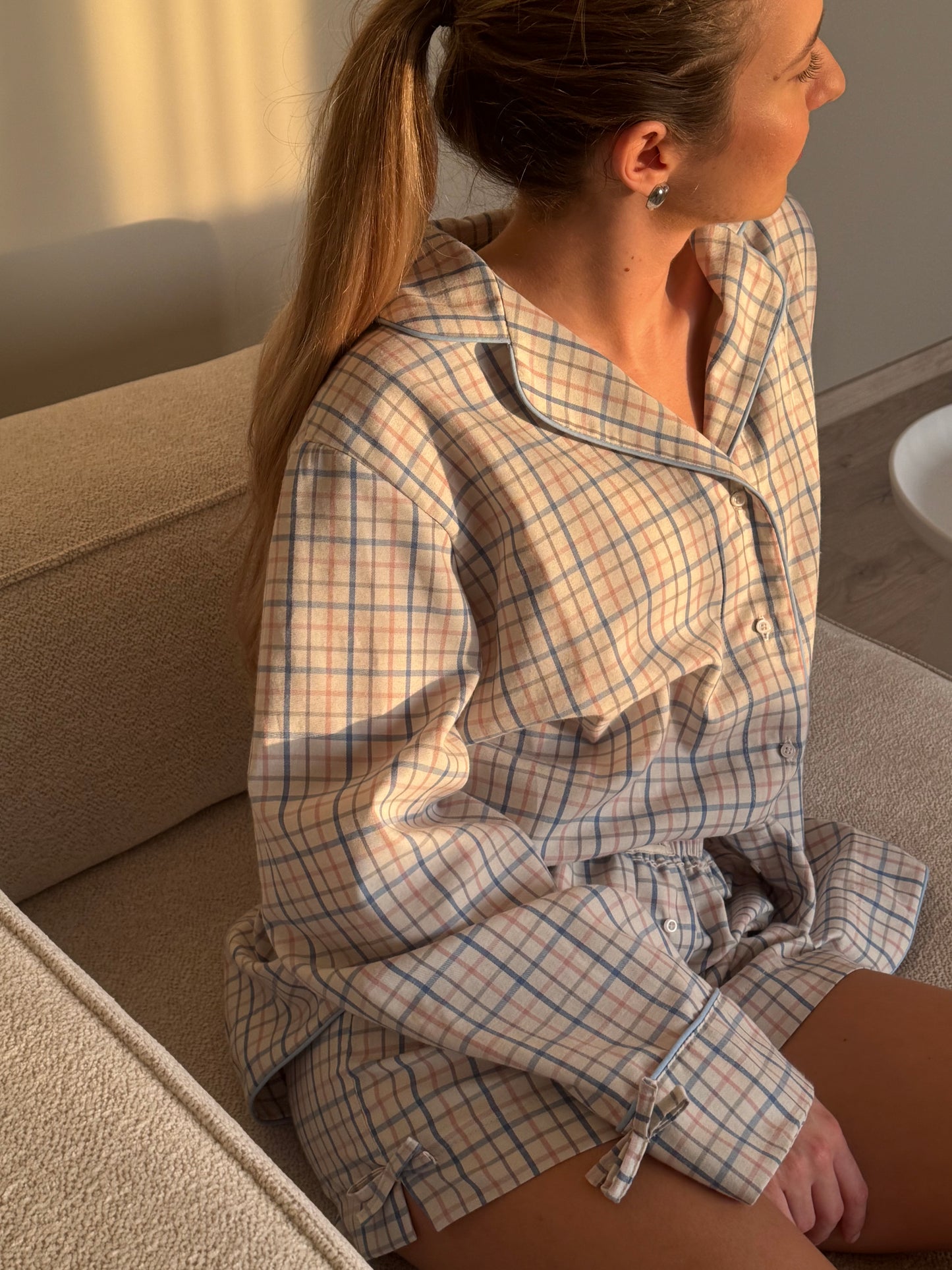 Сет с къси панталони Blue Candy Cane