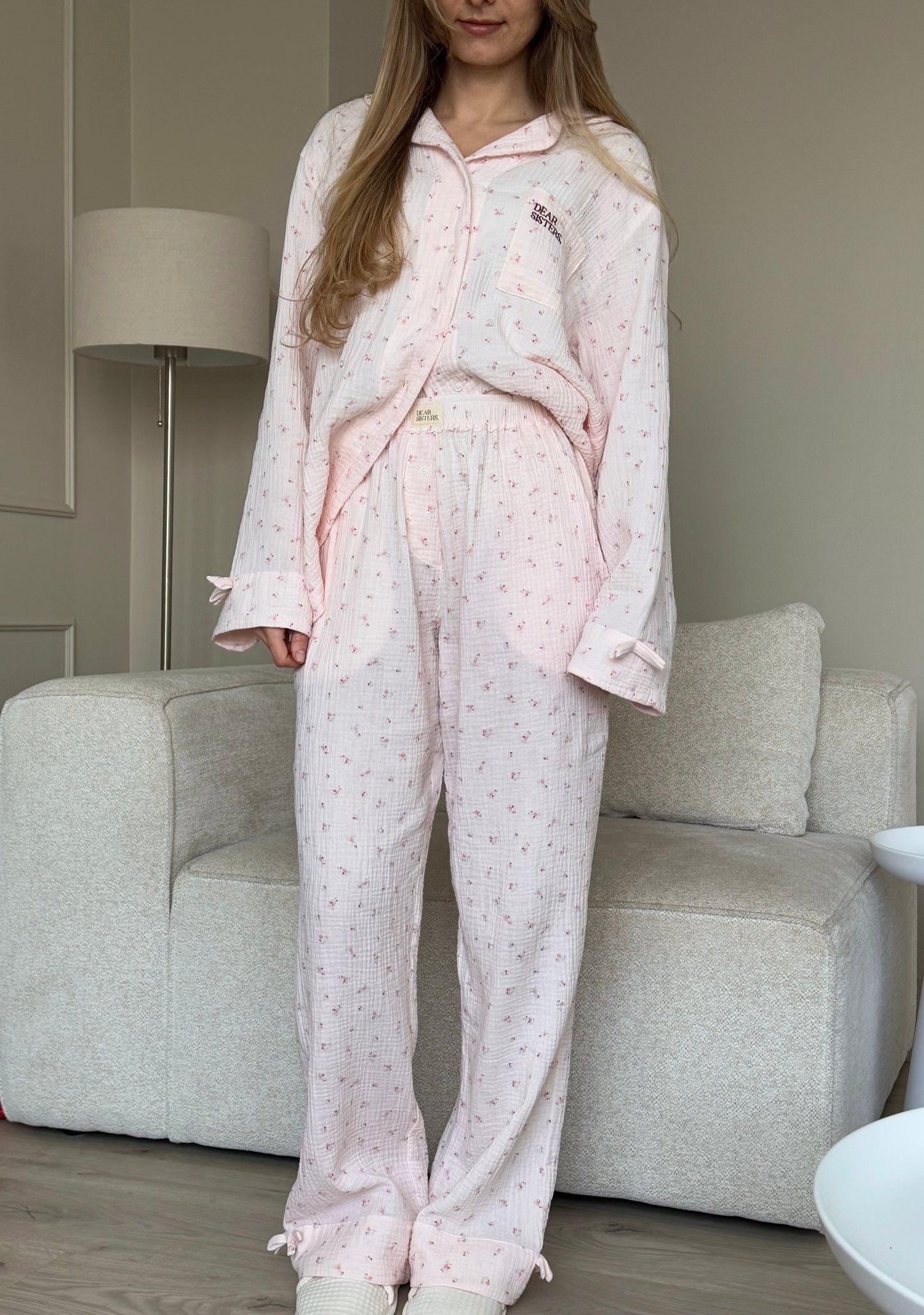 Сет с дълъг панталон Floral Mousse