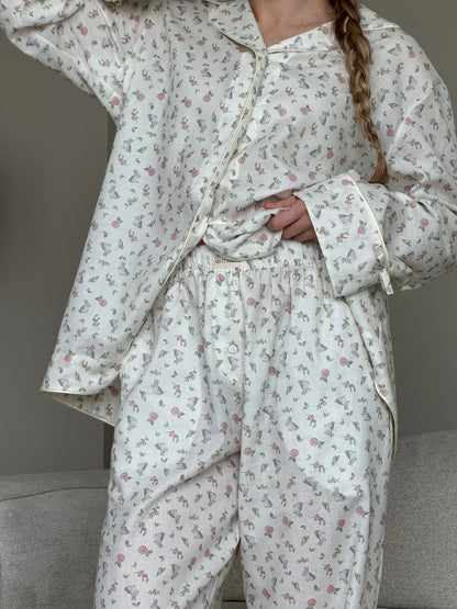 Two-piece set Bunny Love Rosy Pink