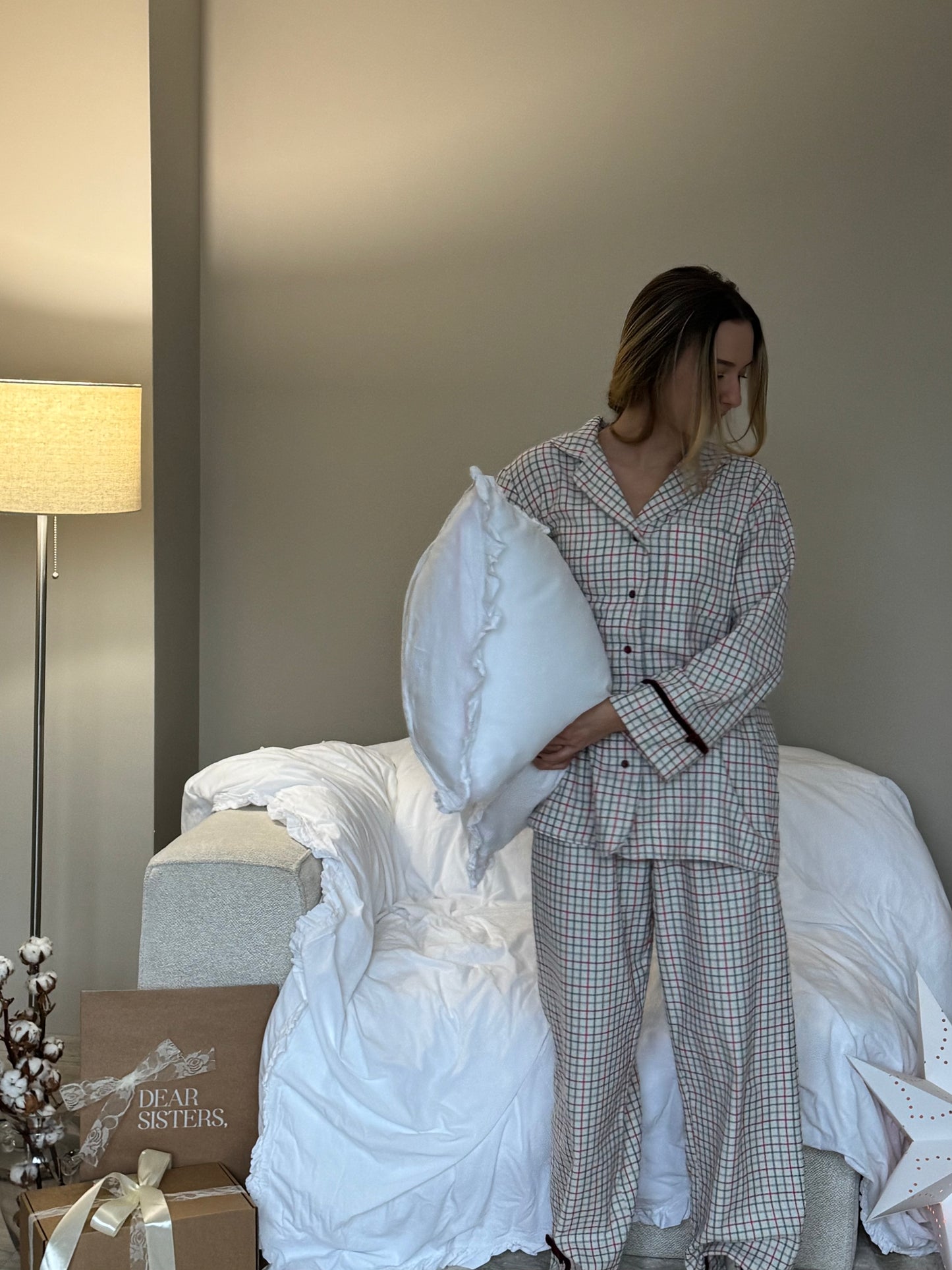 Pre-order Дълъг коледен сет с кадифени детайли