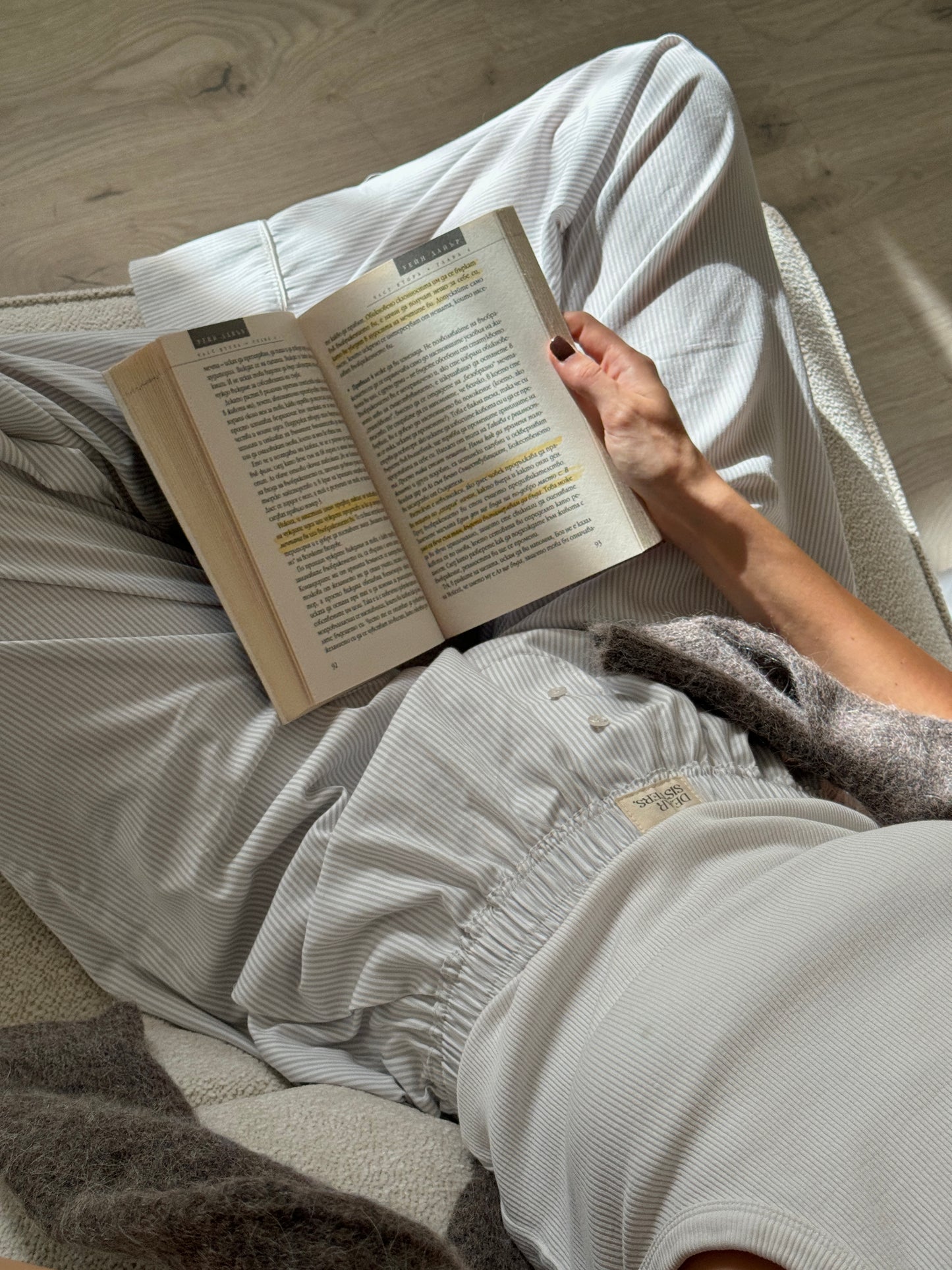 Сет риза с дълъг панталон Dove Gray