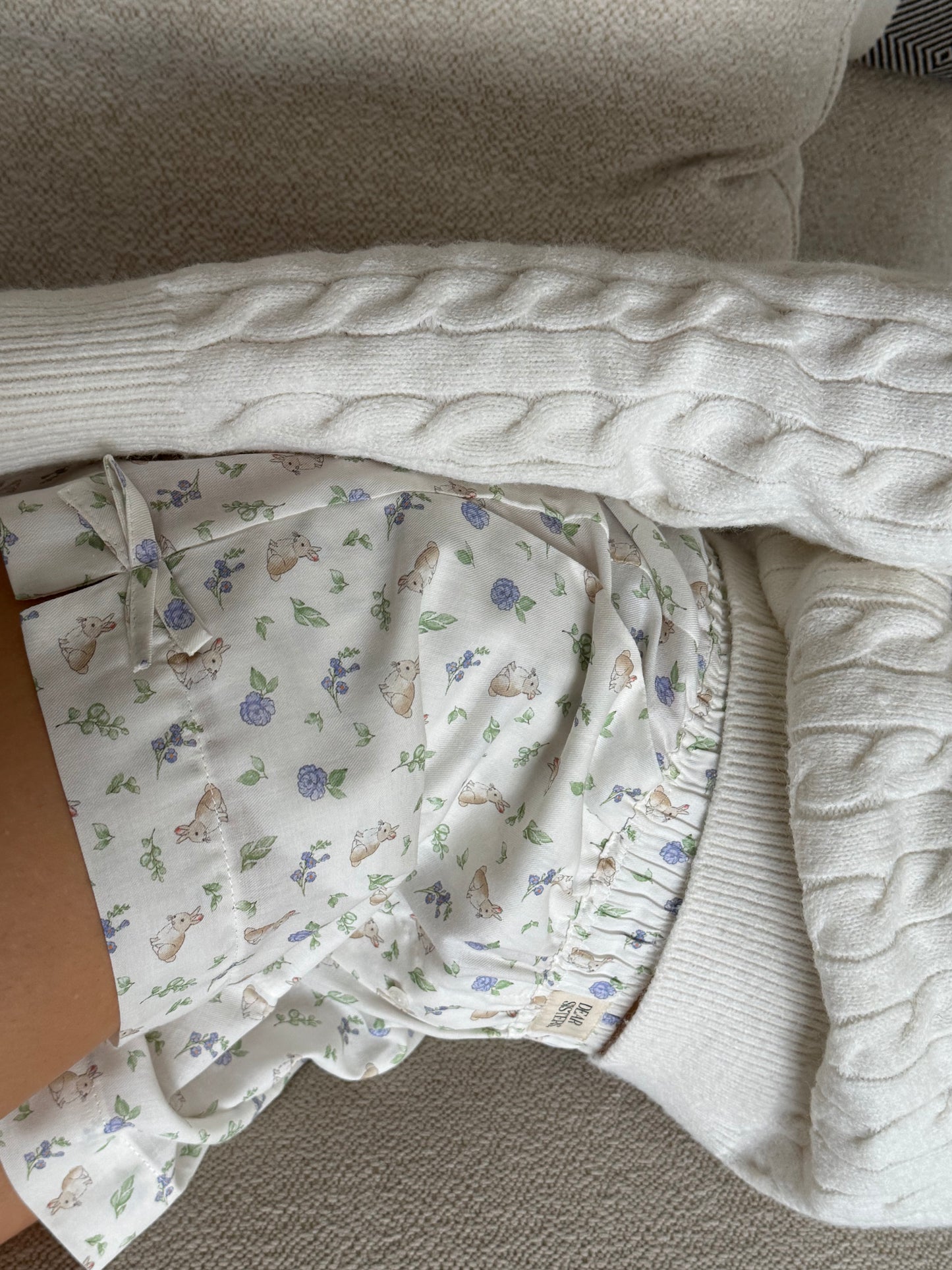 Two-piece set Bunny Love Bluebell