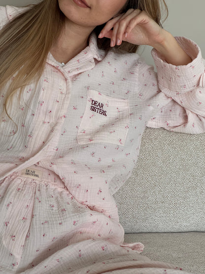 Сет с дълъг панталон Floral Mousse